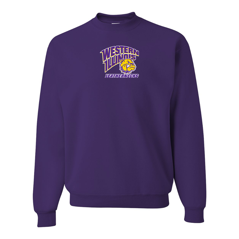 Men's Western Illinois Leathernecks  JERZEES NuBlend Crewneck Sweatshirt
